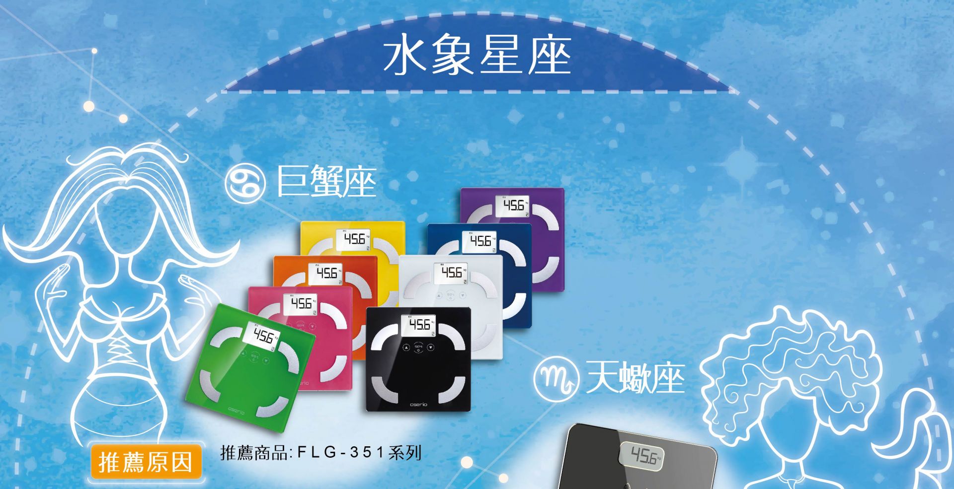 2018年 12星座媽媽最愛的母親節禮物09 FLG-351系列 巨蟹座